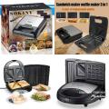 Sokany 3 In 1 Waffle, Grill And Sandwich Maker 750W - KJ-303. 