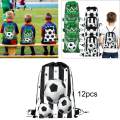 12x Drawstring Bag Outdoor for Swimming Gears Football Sporting Accessories.