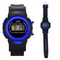 Children Boys And Girls Black Color Circle Waterproof Electronic Watches Digital Watches Children Sports Watches. 