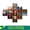 Wall decoration 9pcs Unique Design wallmate Home Decoration poster on PVC Combo Set. 