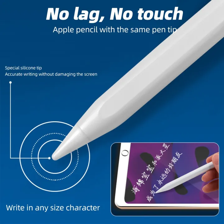 Palm%20Rejection%20Stylus%20Pen%20Bluetooth%20Touch%20Screen%20Pen%20Writing%20Drawing%20For%20Apple%20Pencil%202%20Magnetic%20Design%20For%20Ipad%20Mini5%20Tablet%20-%20Image%204