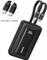 Anker Zolo Power Bank, Built-in Dual USB-C Cables, 10000mAh 35W Fast Charge Compact and Portable, Compatible with iPhone 16/15, Samsung Galaxy, Google Pixel and More.