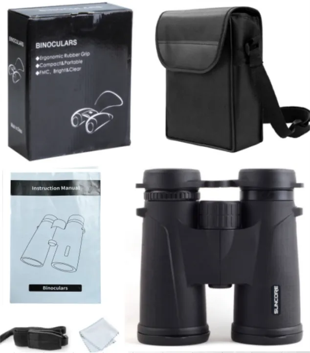 SUNCORE%2010x42%20HD%20Professional%20Telescopes%20Large%20View%20143m/1000m%20Powerful%20Binoculars%20for%20Hunting%20Bird%20Watching%20BAK4%20Prism%20Lens%20-%20Image%207