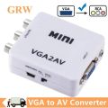 VGA to RCA AV Converter with 3.5mm Audio VGA 2 AV.