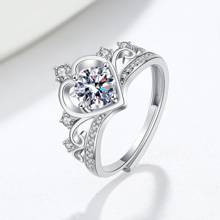 Platinum%20Plated%20Full%20Zircon%20Sparkling%20Wedding%20Crown%20Bridal%20Ring%20for%20Women%20Crown%20Micropaved%20Diamond%20Engagement%20Ring%20-%20Image%202