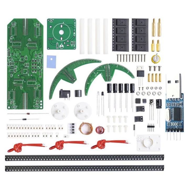 Dual%20Spherical%20Rotating%20LED%20Kit%20Color%20Clock%20Display%20Remote%20Control%20Microcontroller%20DIY%20Electronic%20with%20Downloader%20Easy%20to%20Use%20-%20Image%205