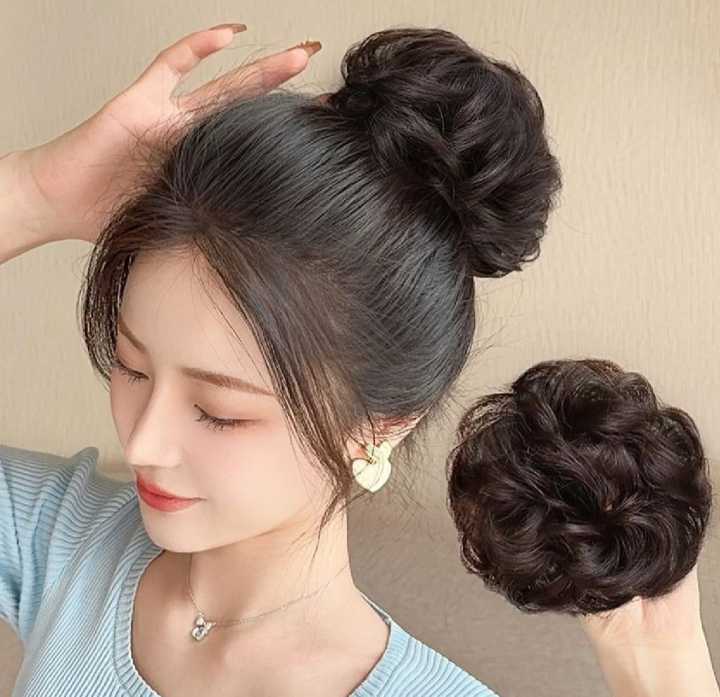 A%20TO%20Z%20MALL%20Cute%20Ball%20Head%20Wig%20Black%20Light%20Brown%20Headband%20Girl%20Natural%20Scrunchie%20Hairdo%20Natural%20Fluffy%20Simulation%20Hair%20Accessories%20-%20Image%202