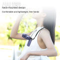 Mini fan portable rechargeable digital-display multi-gear speed handheld hanging neck style with battery. 