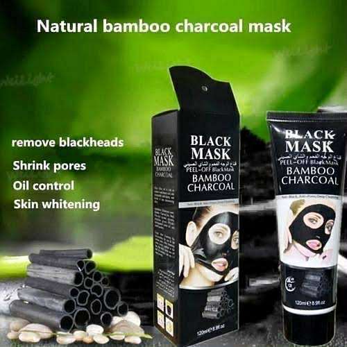 Bamboo Charcoal Peel-Off Black Mask - Blackhead Remover Mask (Glamorous Gallery)