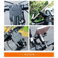 Metal Bike Mobile Holder For mobile phone bracket motorcycle bicycle takeaway rider -Black Easy to Use and Maintain C1. 