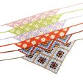 Crochet Flower Hair Scarf Headband Bandana Hairband for Women Daisy Knitting Triangle Scarf Turban Headbands Hair Accessories. 