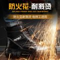 Labor protection shoes are anti-smashing and anti-puncture, men's high top winter velvet warmth, comfortable and wear-resistant, classic work.