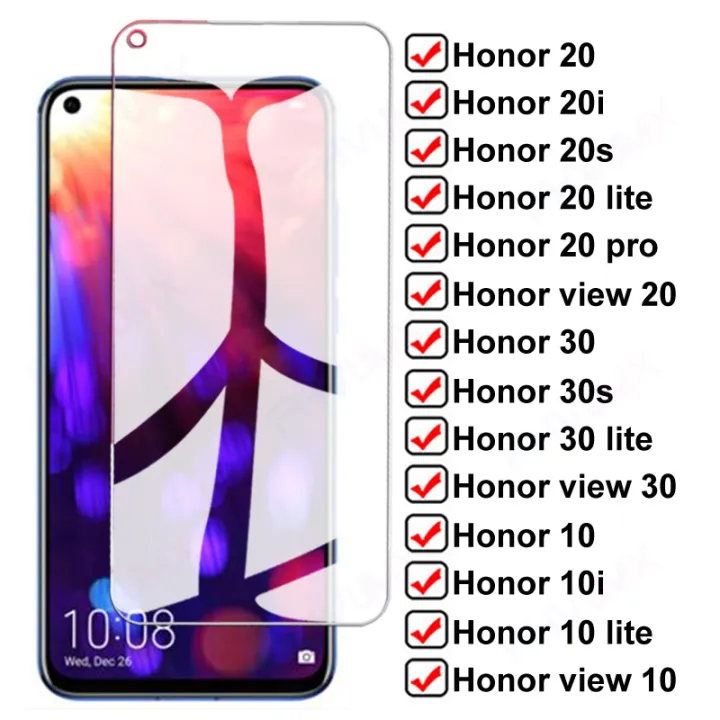 15D Tempered Glass For Huawei honor 20 Pro 10 30 Lite 10i 20i 20E 20S 30S Screen Protector Honor view 20 10 30 V10 V20 V30 Glass