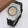 T-GOER Gore automatic mechanical watch personality men's hollow silicone tape sports a generation of hair. 