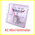 AC Mini Voltmeter Analog 0-300v. 