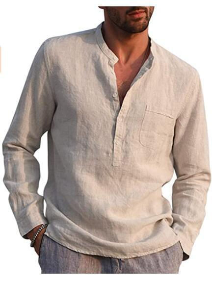 men's%20long%20sleeve%20V-neck%20leisure%20loose%20linen%20shirt%20with%20pocket%20fashion%20casual%20shirt%20-%20Image%208