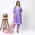 Ready Made Linen Salwar Kameez For Women - Perfect for Casual and Party Attire Shalwar Kameez. 