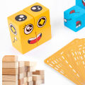 Iron box face changing Rubik's cube, children's early education, educational enlightenment, assembly, large building blocks, night market, stalls, toys wholesale. 