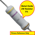 10Pcs- Resistor 100 Ohm 2W 5% Metal Oxide Resistor High Quality. 