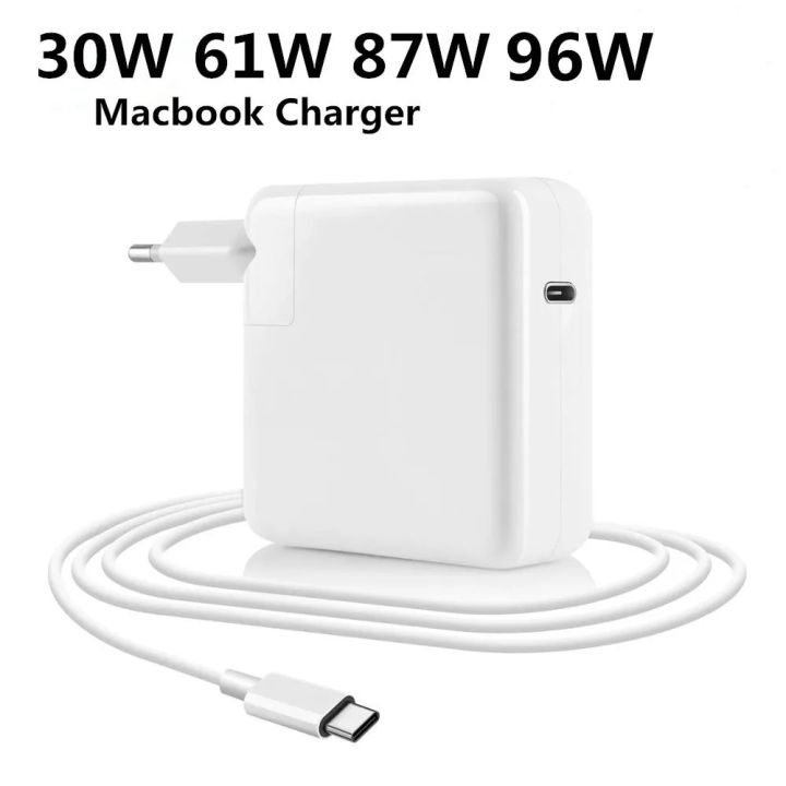 30W 60W 87W 96W USB C Charger Power Adapter for MacBook Pro 16, 15