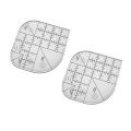 ARELENE Creative Curved Corner Cutter Quilt Ruler,Acrylic Sewing Curved Corner Cutter Ruler, Sewing Template Patchwork Tool,2PCS. 