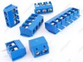 5Pcs- 3Pin BLUE Color KF301-3P 3 Pin Plug-In PCB Mount Straight Screws Terminal Block Connector 5.08mm Pitch Socket Strips For Electronics Cables Connectors Terminals . 