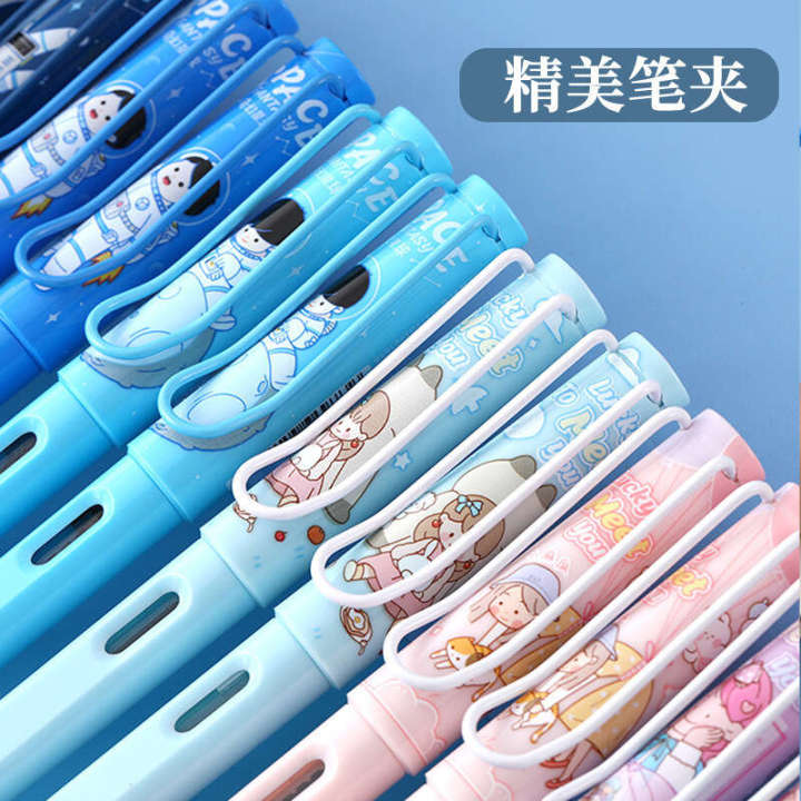 12%20boxed%20elementary%20school%20pens%20with%20built-in%20ink%20absorber,%20anime%20cartoon%20design,%20children's%20dual-purpose%20iridium%20fountain%20pen%20-%20Image%202