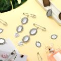 Wedding Boutonniere Bouquet Photo Memorial Charm Pin Round Mother of The Bride Gift for Groom Bride with Heart Pendant.