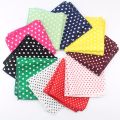 Dot Cotton Handkerchiefs Woven Colorful Printing Round Pocket Square Mens Casual Circle Square Pockets Handkerchief Towels. 