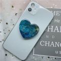 Universal Heart Marble Expanding Stand Finger Grip Phone Holder for IPhone 14 13 Samsung Pocket Socket Bracket Support Telephone. 