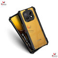 For Realme Narzo 70 Turbo / Realme P2 Pro 5G Edge-Reinforced Shockproof Cushion Back Clear Hybrid Transparent Hard Cover.