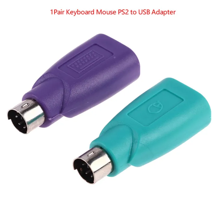 1Pair Keyboard Mouse PS2 to PS/2 USB Adapter Converter for usb Keyboard Mouse