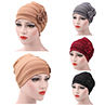 Women Rose Flowers Decor Beanie Cap Snood Hat Fashion Headwrap Headwear Gift. 