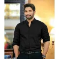 Black Fashionable Formal Shirt for men. 