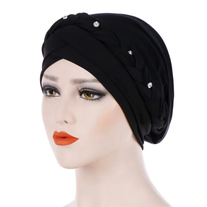 Braid%20Islamic%20Milk%20Silk%20Polyester%20Prayer%20Hats%20Wraps%20Hijab%20Caps%20Women%20Muslim%20Cap%20Islamic%20Hijab%20Turban%20-%20Image%204