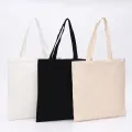 Wholesale 100pcs/lot Custom Print Logo Cheap Reusable Shopping Bags Plain White Black Cotton Canvas Tote Bag With Customized. 