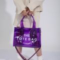 Women Travel Tote Bag Letter Transparent Top-Handle Bags PVC Casual Jelly Bag Clear Summer Candy Color Holiday Beach Tote Bags. 
