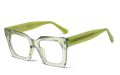 Kachawoo big frame square glasses blue light blocking male female TR90 acetate thick glasses frame retro style leopard black. 