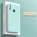 Original For VIVO Y15 Silicone Full Cover Case Anti-fingerprint Phone Case Cover.