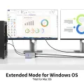 4K60Hz Displayport to 2HDMI Splitter Displayport HDMI Adapter DP to 2HDMI Hub MST Display for Laptop Monitor Desktop GraphicCard. 