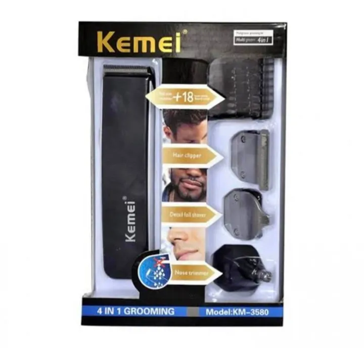 Kemei%20KM-%203580%20Rechargeable%20Professional%20Grooming%20Kit%20-%20Black%20-%20Trimmer%20-%20Image%208