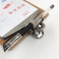 Stainless Steel Pen Holder Single/Double/Triple Hole Metal Spring Pen Holder With Pocket Clip for Home Office pluma titulares. 