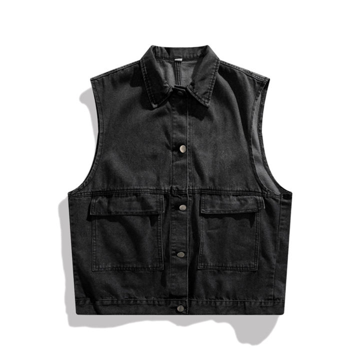 Men'S%20Loose%20Denim%20Vest%20Jacket%20Summer%20Sleeveless%20Vestes%20Street%20Style%20Waistcoat%20For%20Male%20Thin%20Outwear%20With%20Pockets%20Ropa%20Hombre%20-%20Image%203