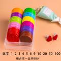 Plastic Learning Coins Elementary School Student Points Coins Digital Exchange Chip Card Token Card Reward Jamming. 