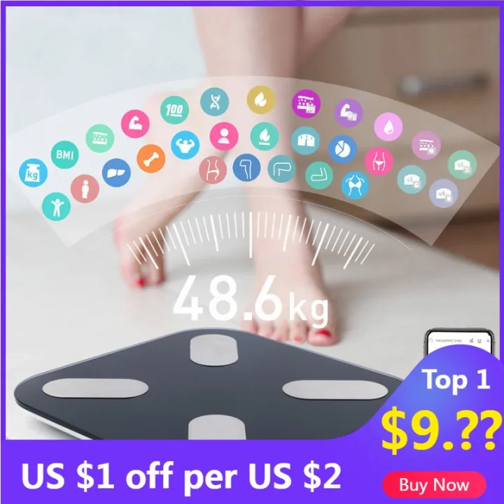 Hot%20New%20Weight%20Smart%20Scale%20Electronic%20Bathroom%20Scales%20Body%20Composition%20Bathroom%20Digital%20Scale%20Toughened%20Glass%20LCD%20Display%20Weight%20-%20Image%203