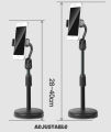 Desktop Mobile Phone Holder Stand 360 Rotate For Live Streaming Shoot Youtube Tiktok Video Round Base Smartphone - Mobile Stand. 