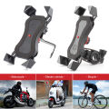 Bicycle Motorcycle Phone Mount Aluminum Bike Phone Holder with Retractable Button for Mountain Bike Road Bicycle Motobike for 4-6.5inch Cellphone. 