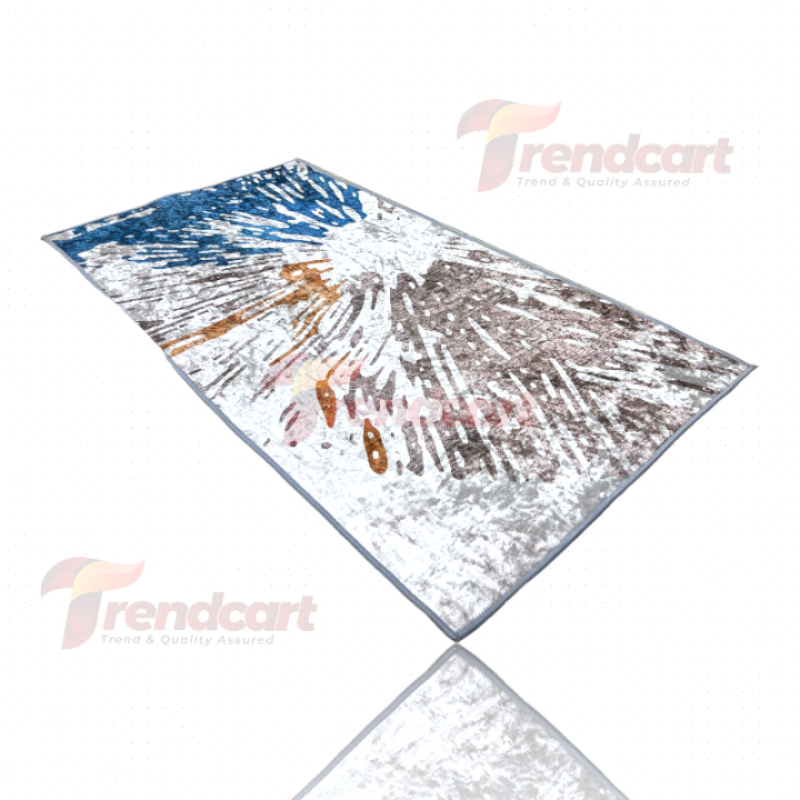 Turkish Modern European 3D Floor Carpet (4/2 Feet)