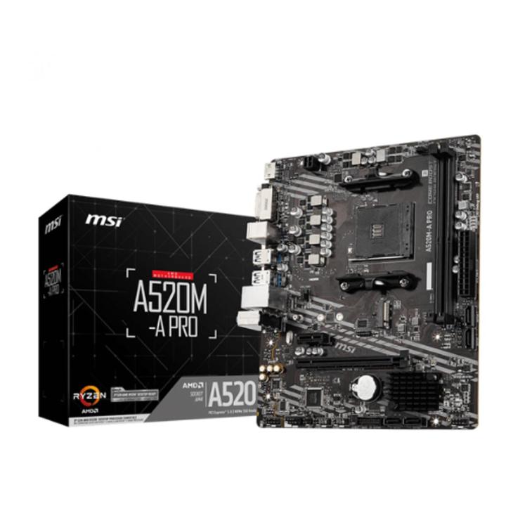MSI A520M-A Pro AM4 AMD Micro-ATX Motherboard