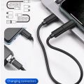 Hoco U86 6 in 1 Multifunctional Phone Charge Cable Kit For iPhone 13 11 12 Pro Max Micro USB Cable Type C Adapter Fast Charger Cable.